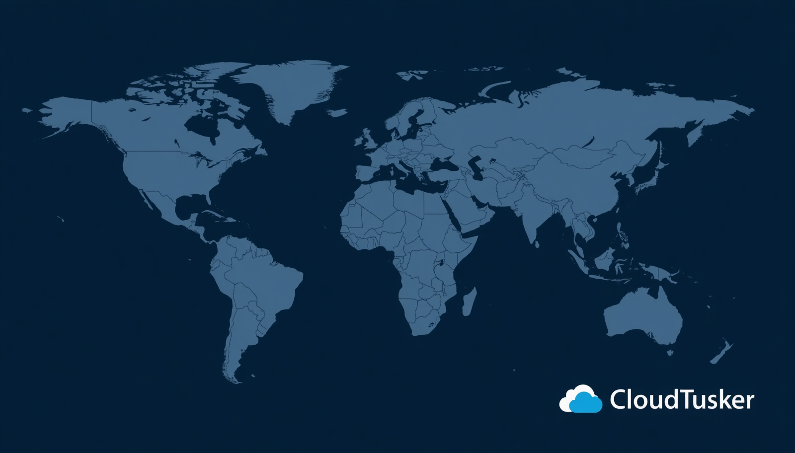 CloudTusker Global Server Locations Map
